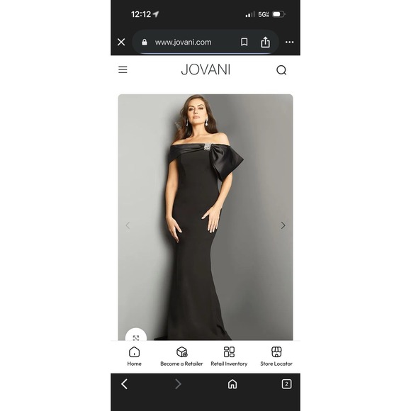 jovani homecoming dress 704 Strapless Cutout Prom Dress With Slit 48498